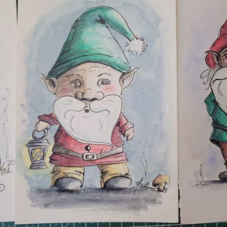 Cartes de Noël 2024 par Mina Artiste Peintre de la Drôme