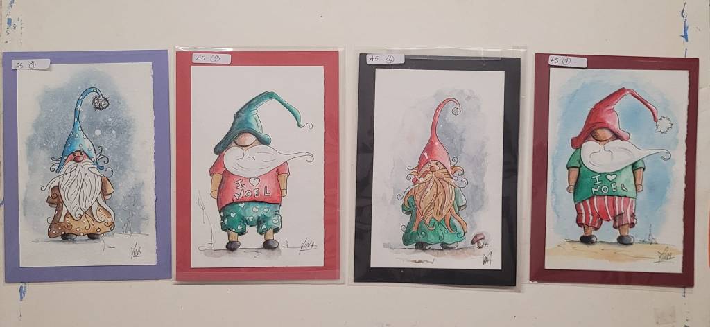 L'aquarelle réinvente la magie de Noël.