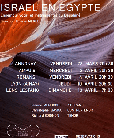 🎶 Grand Concert à Lens-Lestang : "Israel en Egypte" de Haendel – Dimanche 13 avril 2025