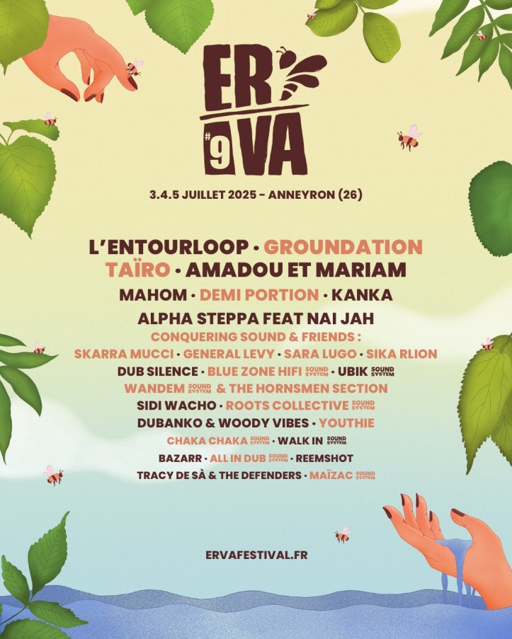 🔥 ERVA Festival #9 : L'événement musical incontournable de l'été à Anneyron 🔥