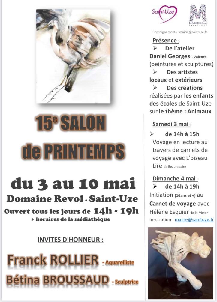 15e Salon de Printemps Saint-Uze : exposition artistique 2025