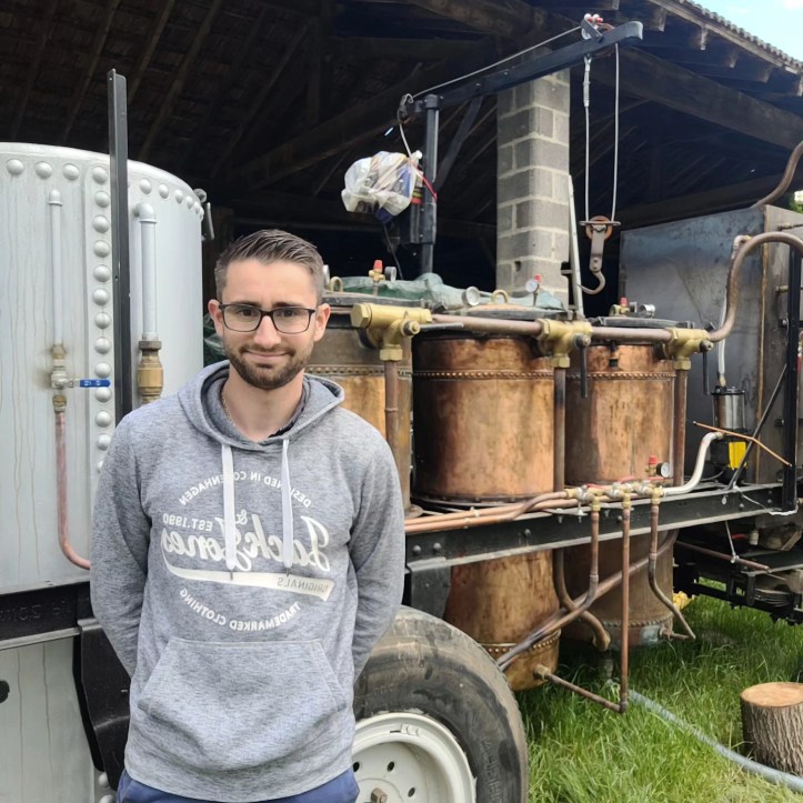 Corentin Rignol, fondateur de L'Alambic de la Tour d'Albon