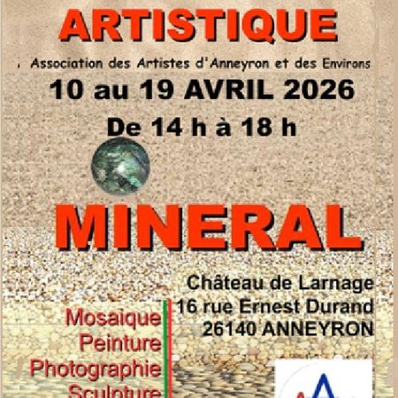 Minéral : exposition collective à Anneyron, Château de Larnage